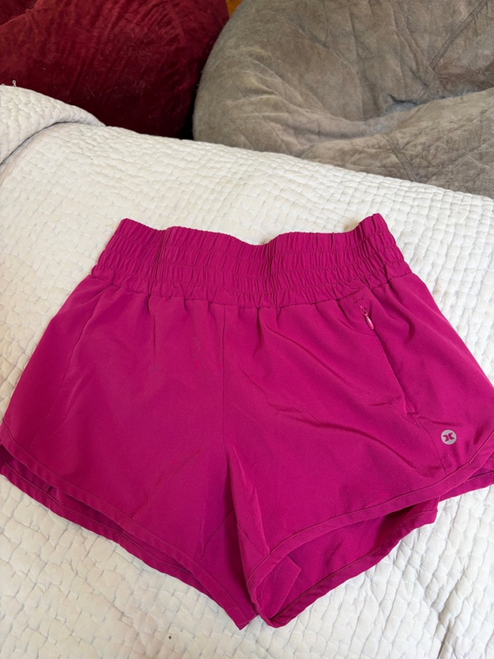 Reebok Women's Magenta Athletic Shorts